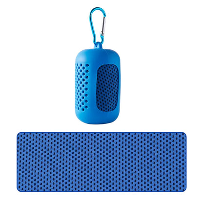Portable Circular Silicone Wrapped Cold Towel Cooling Towel Quick Drying Polyester Fiber Towels Beach Accessories Sport Fitness