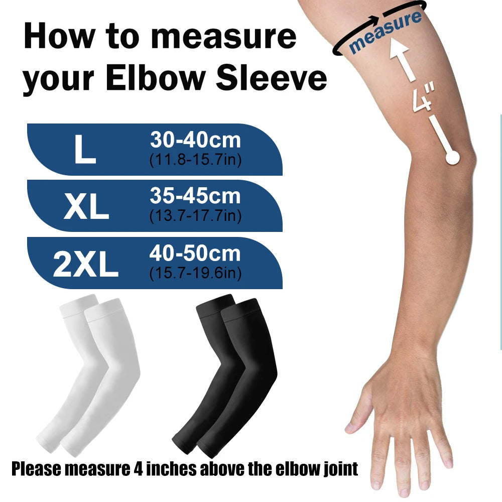 1Pair Arm Compression Sleeve, 20-30 Mmhg Full Arm Support, Graduated Compression for Pain Relief,Swelling,Post Surgery Recovery