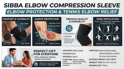 Active Support Elbow Compression Sleeve 1 Piece