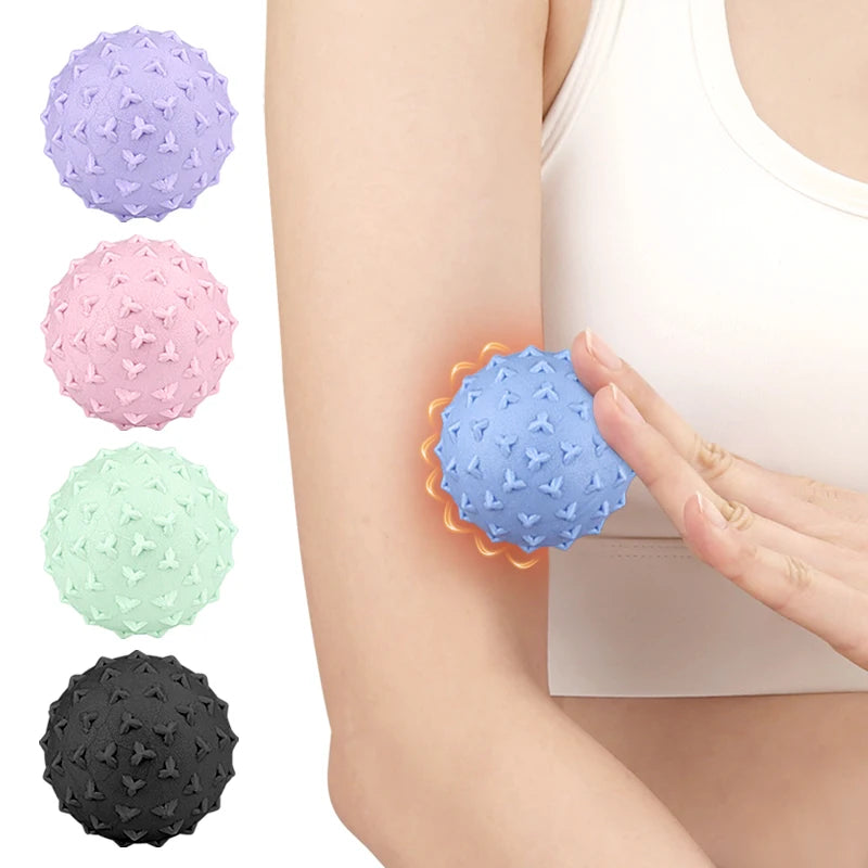 Soft Triangular-Nibbed TPE Foam Roller Ball for Leg Foot Hand Relaxation Yoga Massage and Fitness