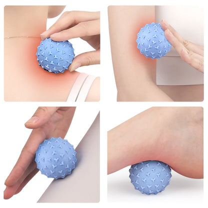 Soft Triangular-Nibbed TPE Foam Roller Ball for Leg Foot Hand Relaxation Yoga Massage and Fitness