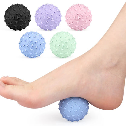 Soft Triangular-Nibbed TPE Foam Roller Ball for Leg Foot Hand Relaxation Yoga Massage and Fitness