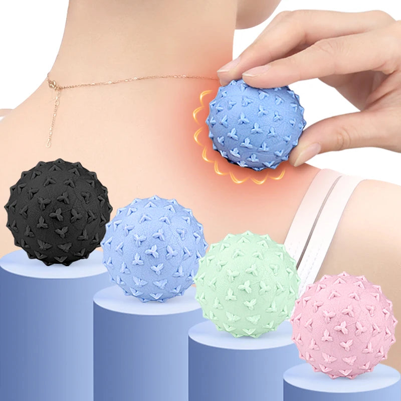 Soft Triangular-Nibbed TPE Foam Roller Ball for Leg Foot Hand Relaxation Yoga Massage and Fitness