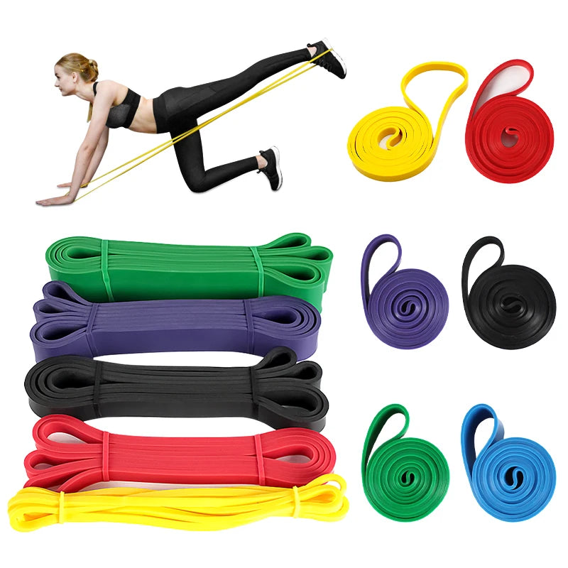 Latex Elastic Bands Tension Bands for Fitness Workout Gym Training Exercise Equipment Yoga Ropes and Straps