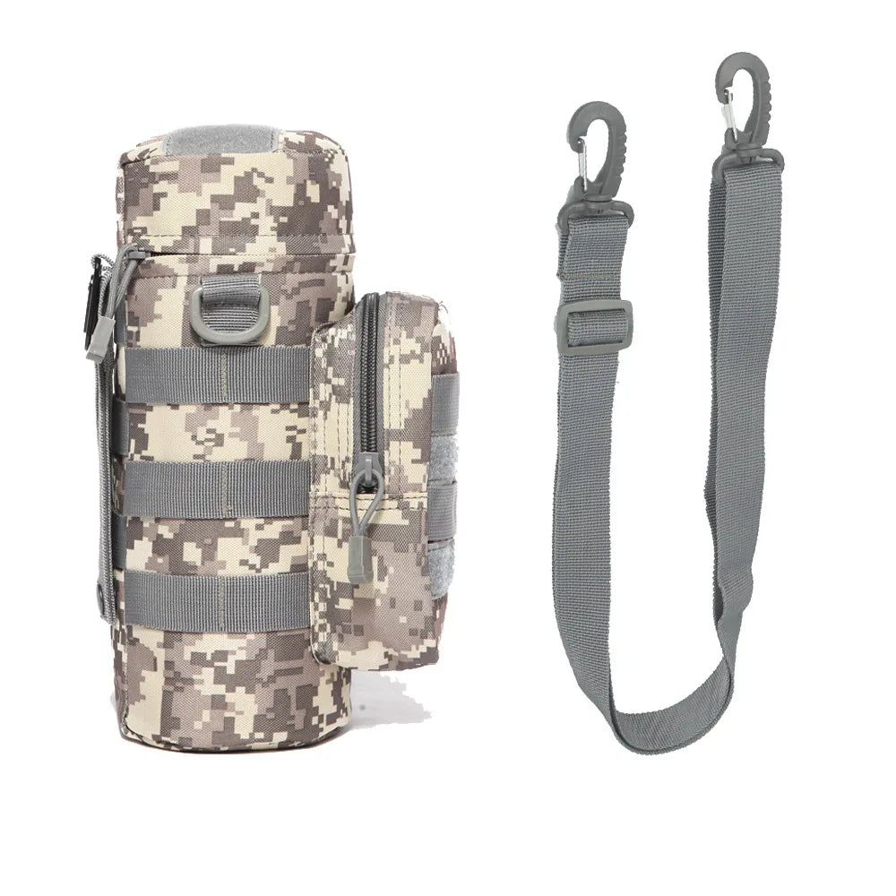 Tactical Molle Water Bottle Bag Pouch Holder Outdoor Travel Camping Hiking Cycling Fishing Hunting Water Bottle Kettle Carrier